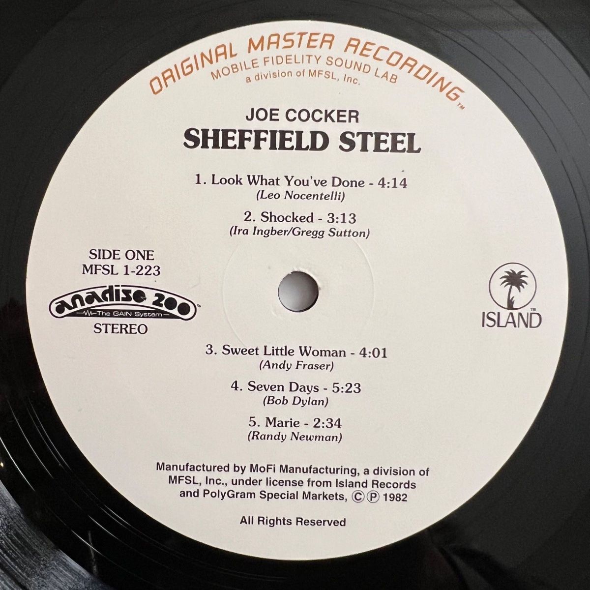 Joe Cocker - Sheffield Steel / Audiophile MFSL 1995 - (Mint/Mint)