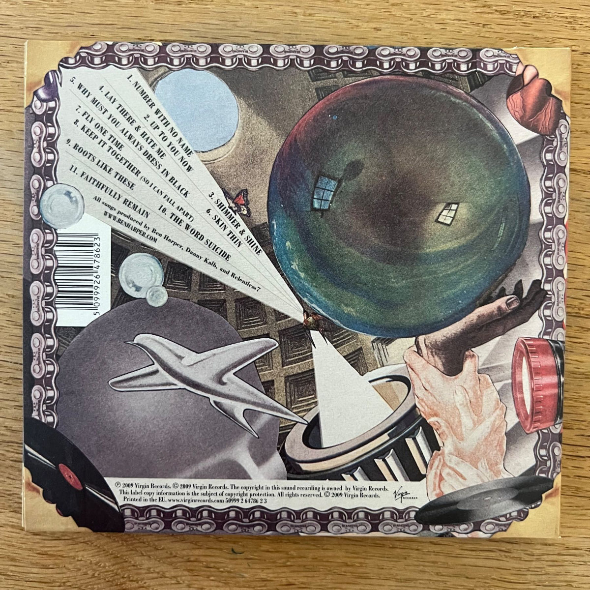 Ben Harper & Relentless7 / White Lies For Dark Times / CD - 1st EU Press. 2009 - Gatefold Card Sleeve - (M-/M-)