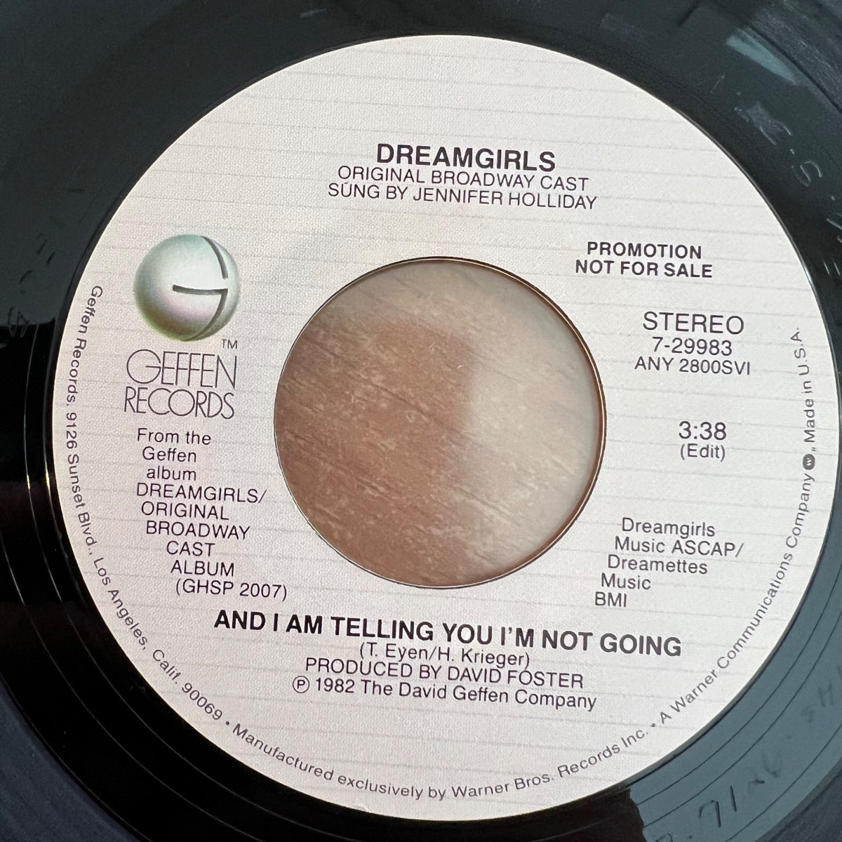 Dreamgirls - And I Am Telling You I'm Not Going / US-Promo 1982 - (M-/Neutral)