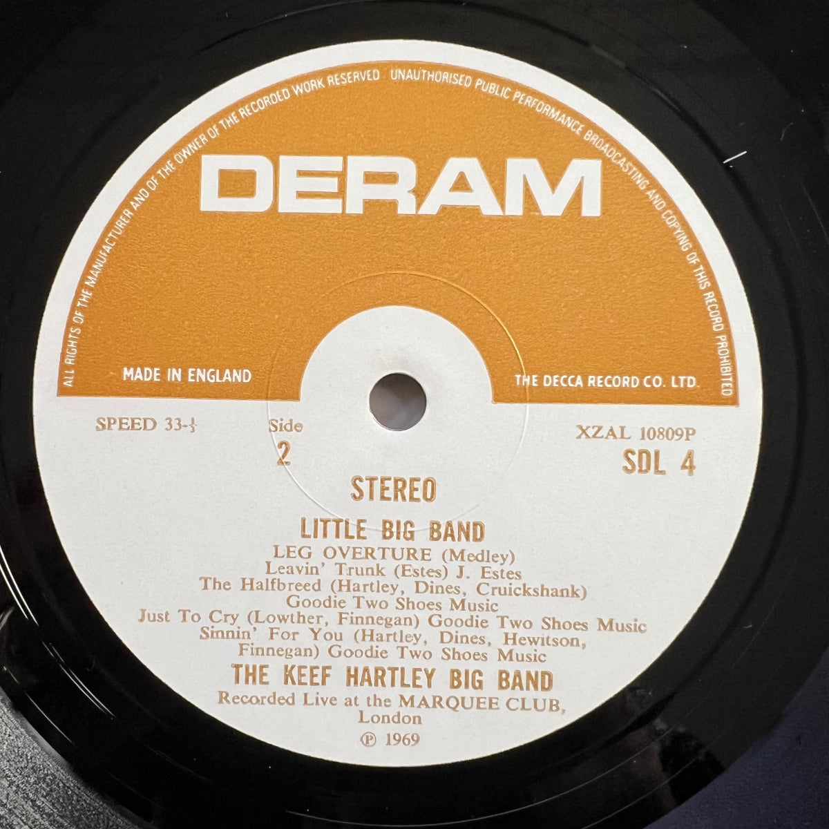 Keef Hartley Band - Little Big Band / 1ère édition britannique. 1971 - (M-/VG++)