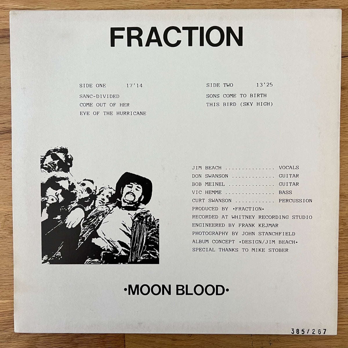 Fraction - Moon Blood / D-Press. 1987 - (M-/VG++)