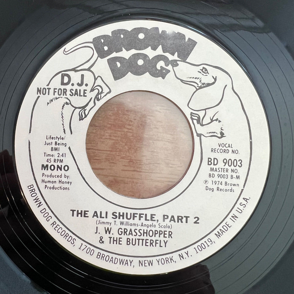 J.W. Grasshopper & The Butterfly -The Ali Shuffle / US-Promo 1974 - (M-/Neutral)