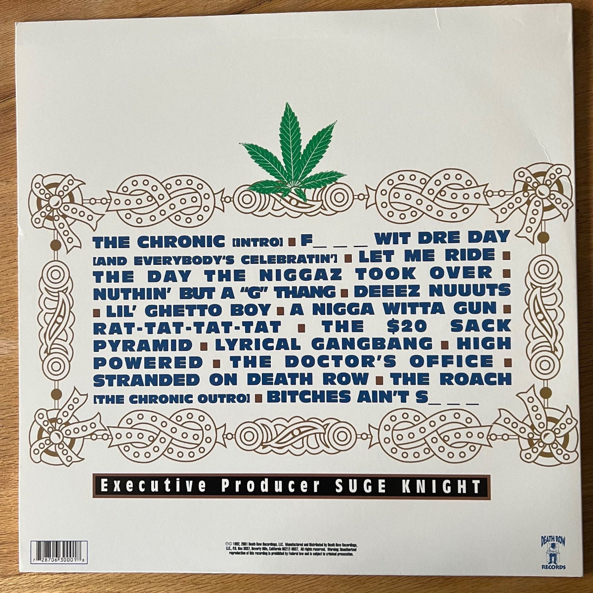 Dr. Dre - The Chronic / 2 LPs - US Press. 2001 - (M-/M-)