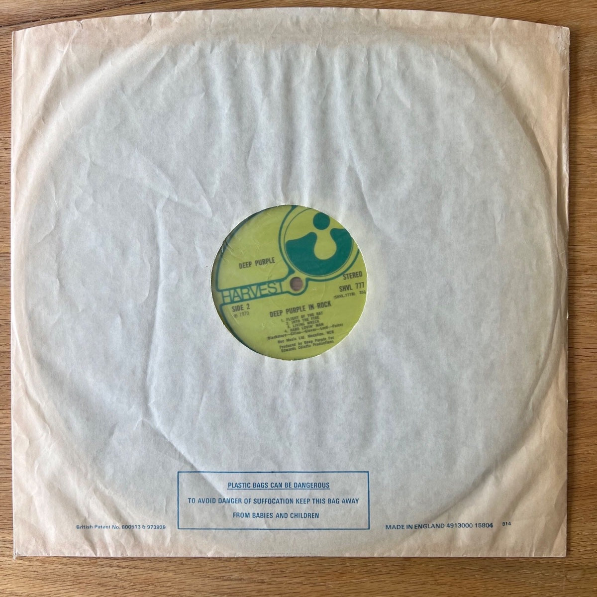 Deep Purple - In Rock / 1. UK-Press. 1970 - (VG+/VG+)
