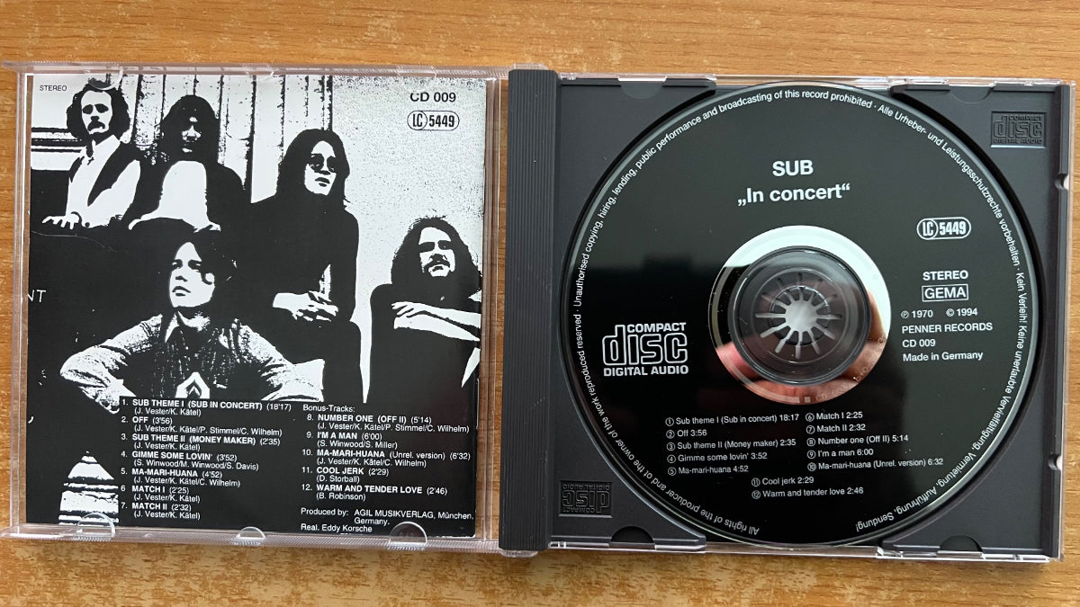Sub - In Concert / CD - 1st D-Press. 1994 on CD - (M-/M-)