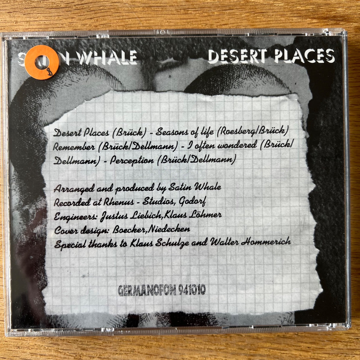 Satin Whale - Desert Places / CD - 1. Luxembourg Press. 1994 - (M-/M-)