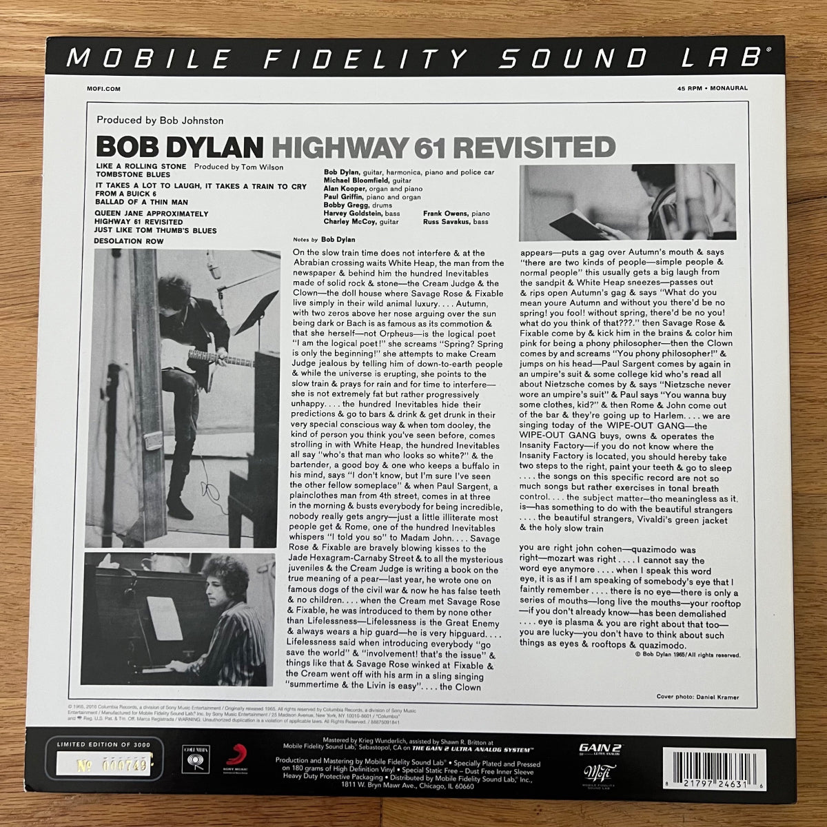 Bob Dylan - Highway 61 Revisited / 2 LP -Audiophile MFSL 2016 - (M-/M-)