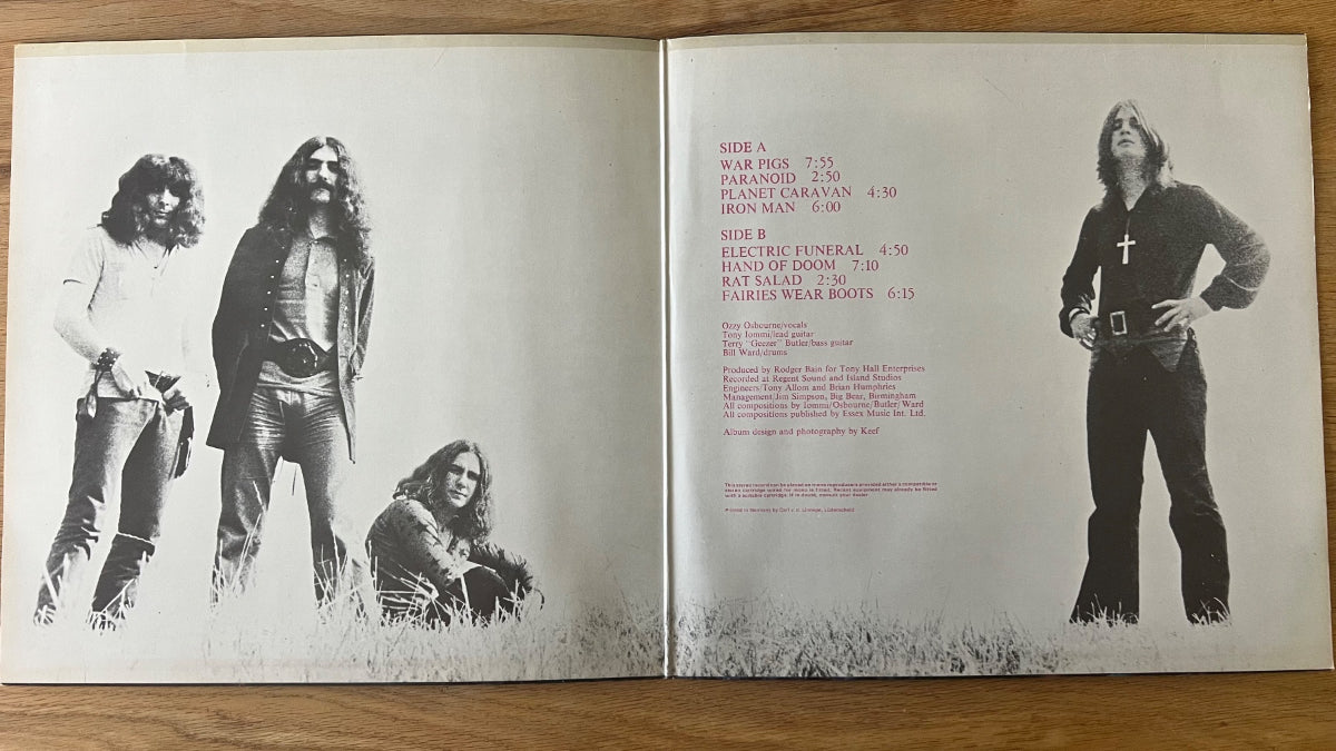 Black Sabbath - Paranoid / 1. D-Press. 1970 - (M-/M-)