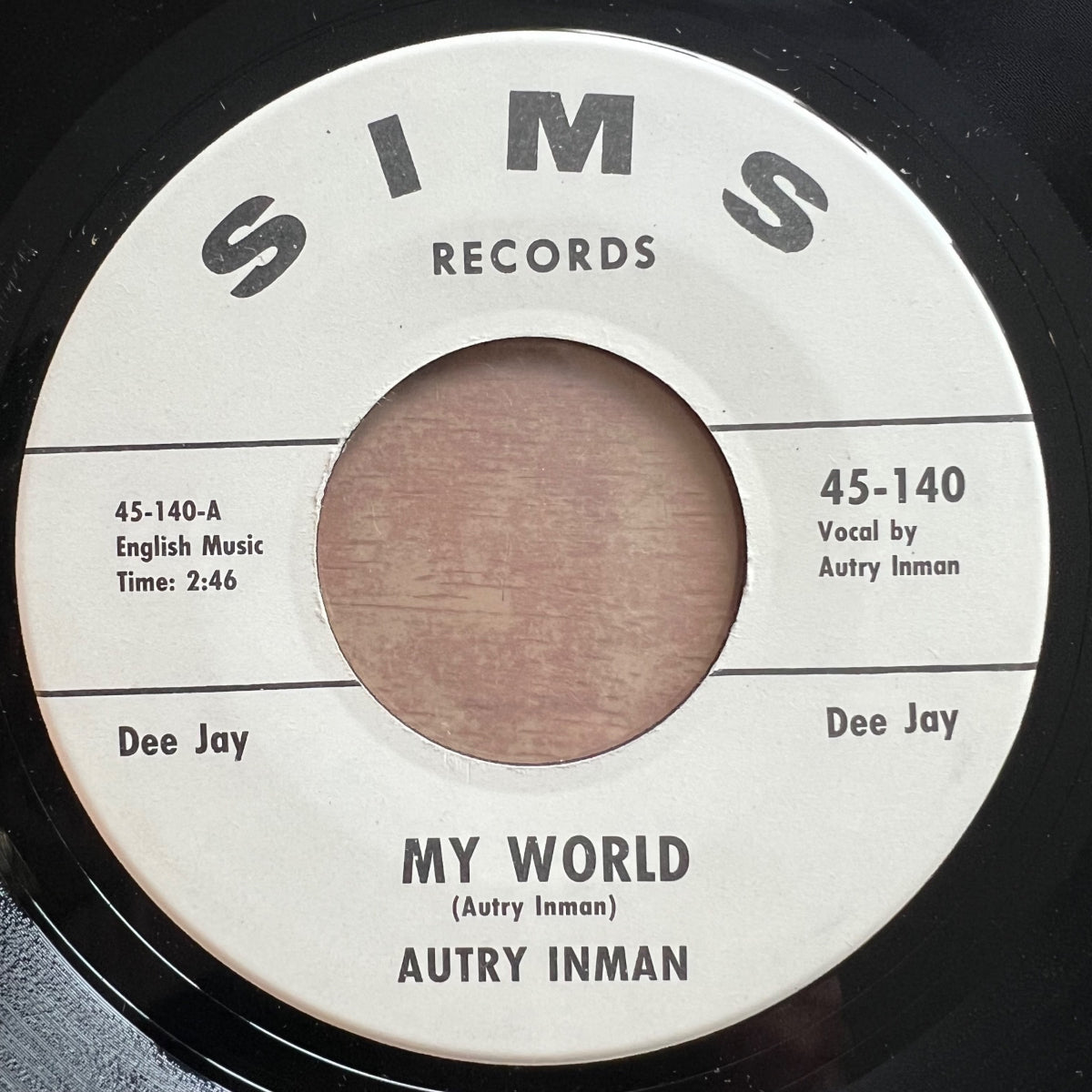 Autry Inman - My World / US-Promo 1963 - (M-/Neutral)