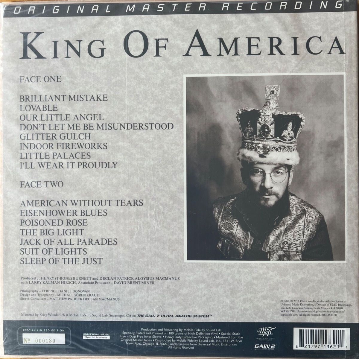 Elvis Costello - King Of America / Audiophile MFSL 2013 - (Mint & Sealed)