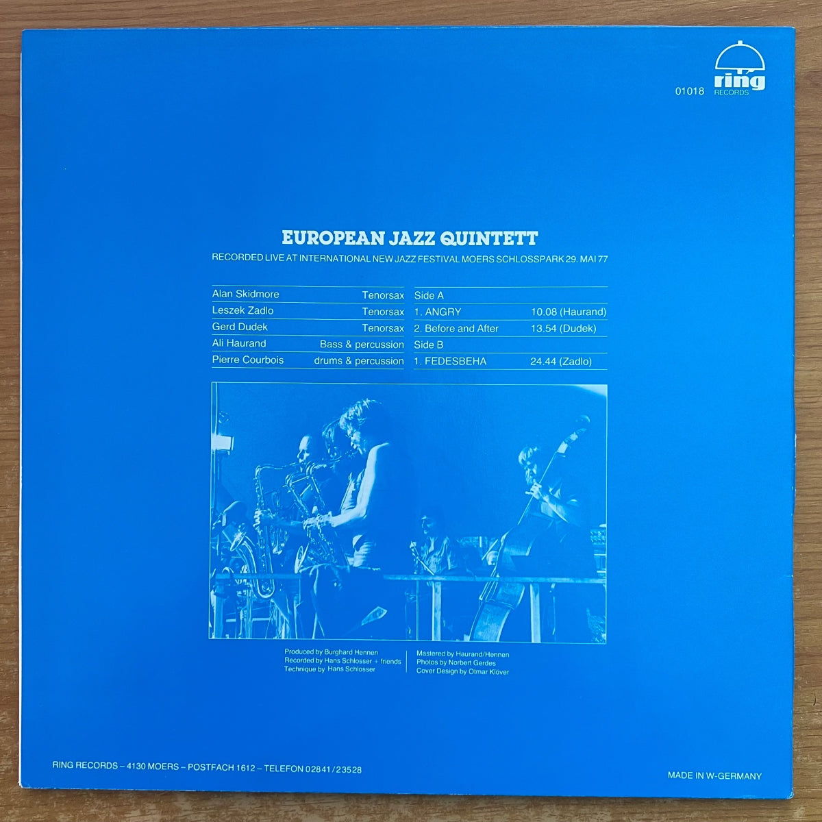 European Jazz Quintet - Live At Moers Festival / 1. D-Press. 1977 - (M-/M-)
