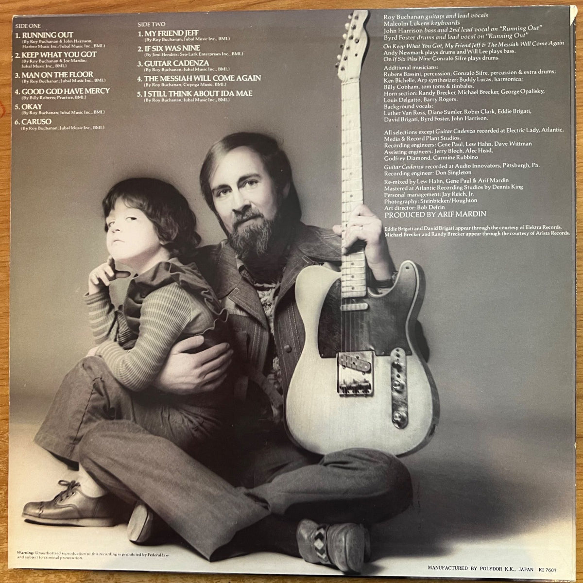 Roy Buchanan - A Street Called Straight / 1st Japan Press 1976 - (M-/VG++)
