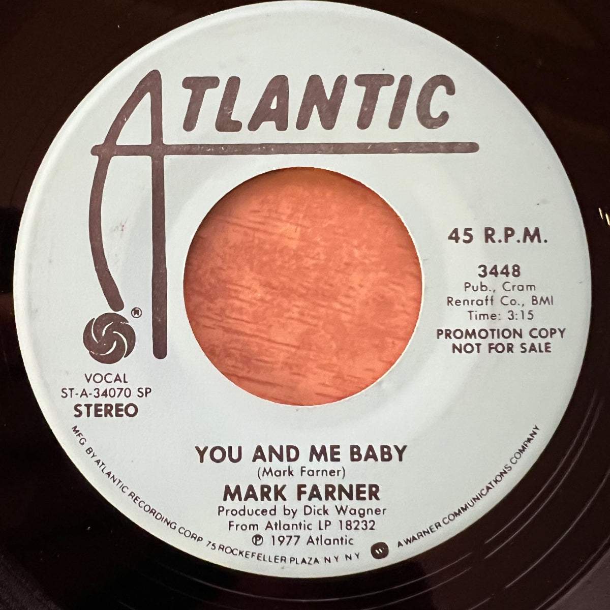 Mark Farner (Grand Funk Railroad) - You And Me Baby / US-Promo 1977 - (M-/Neutral)