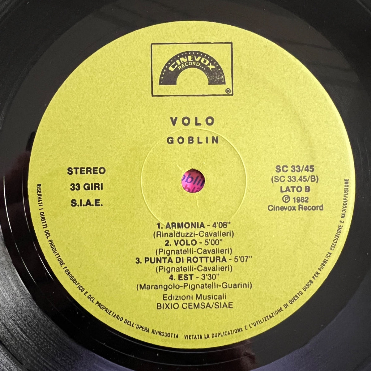 Goblin - Volo / 1. Italy-Press. 1982 - (M-/M-)