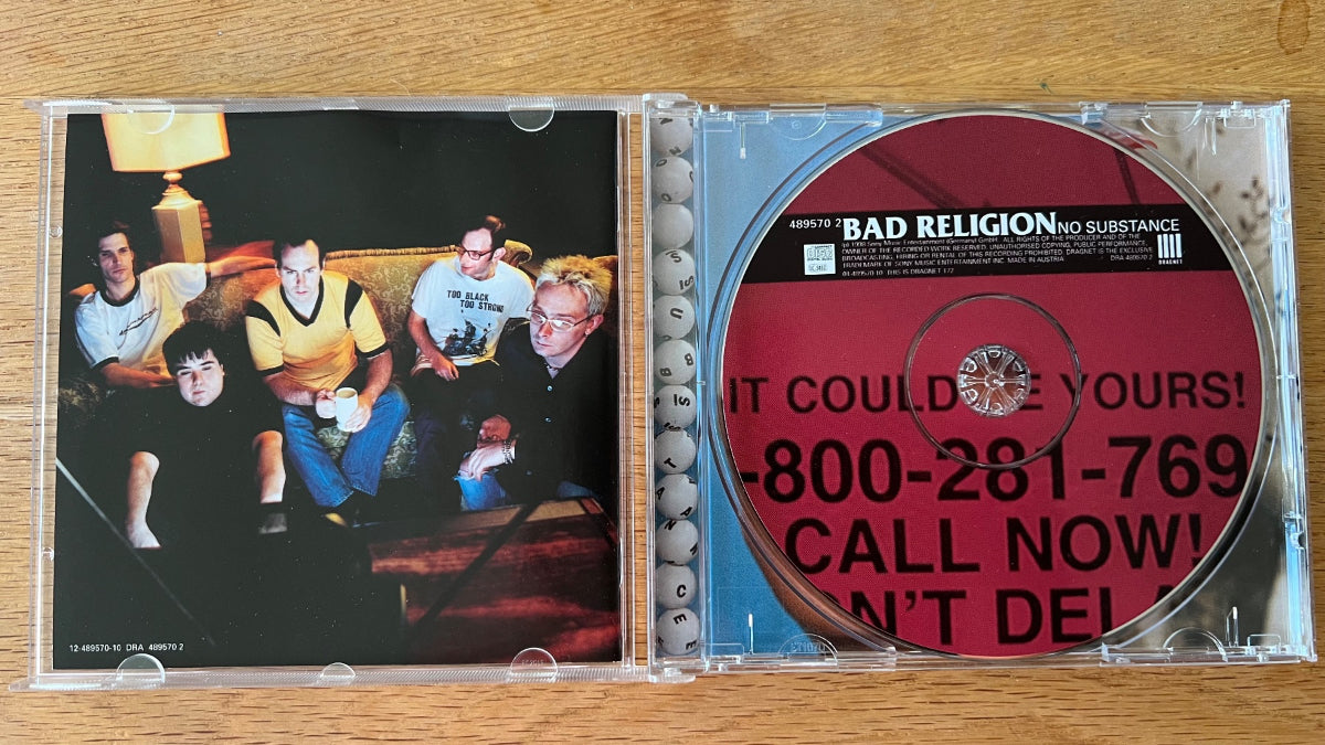Bad Religion - No Substance / CD - 1. D-Press. 1998 - (M-/M-)