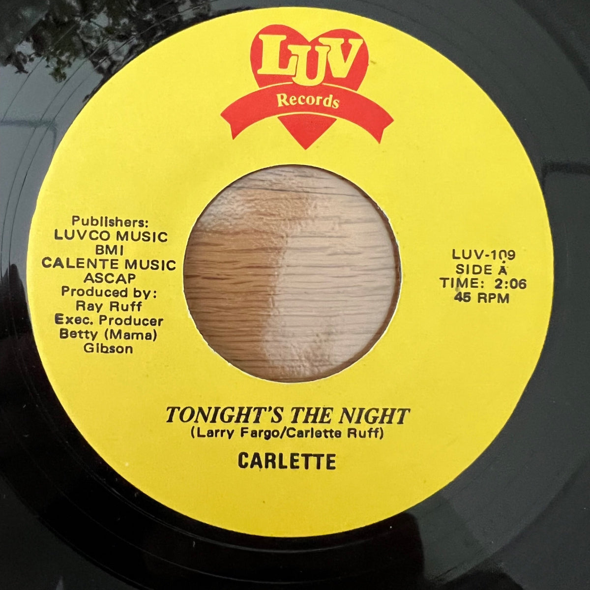Carlette - Tonight's The Night / 1. US-Press. 1985 - (M-/Neutral)
