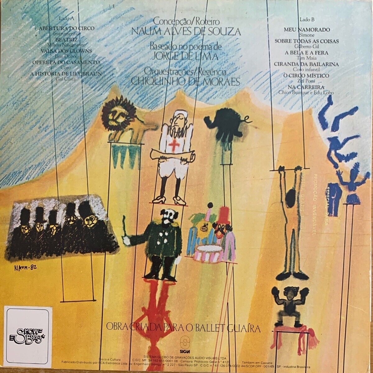 Chico Buarque & Edu Lobo - O Grande Circo Mistico / 1.Brasil-Press. 1983 - (M-/VG+)