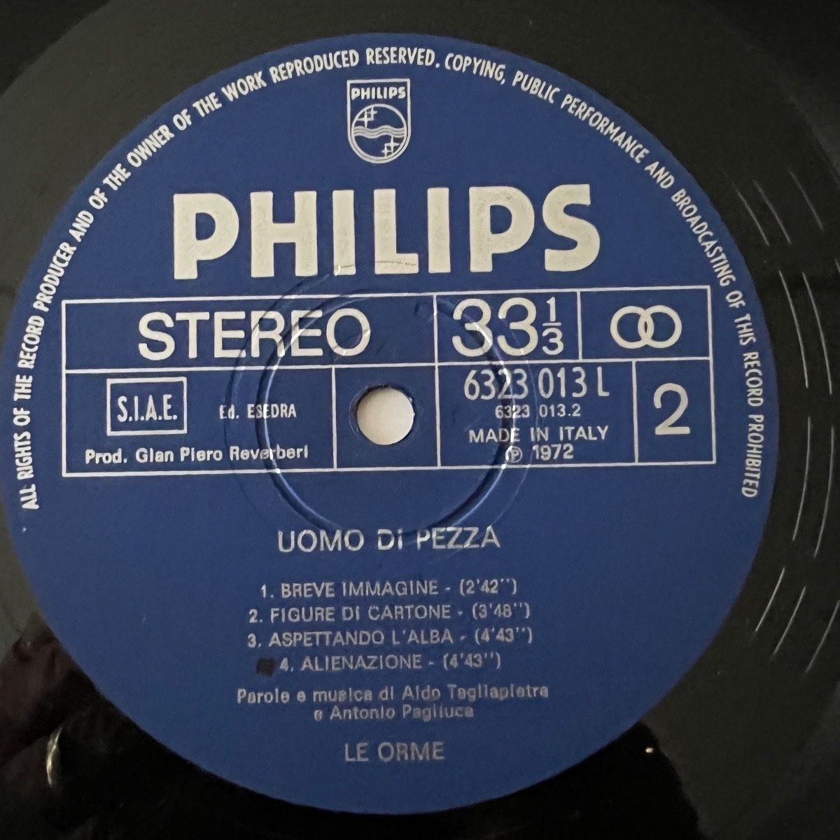 Le Orme - Uomo Di Pezza / 1. Italy-Press. 1972 - (M-/VG++)