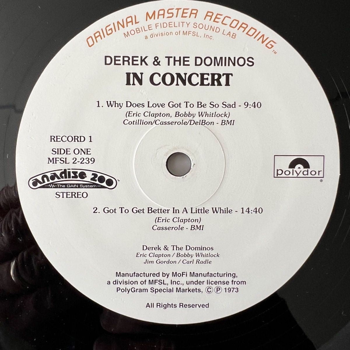 Derek & The Dominos - En concert / Audiophile MFSL 1996 - (Mint)