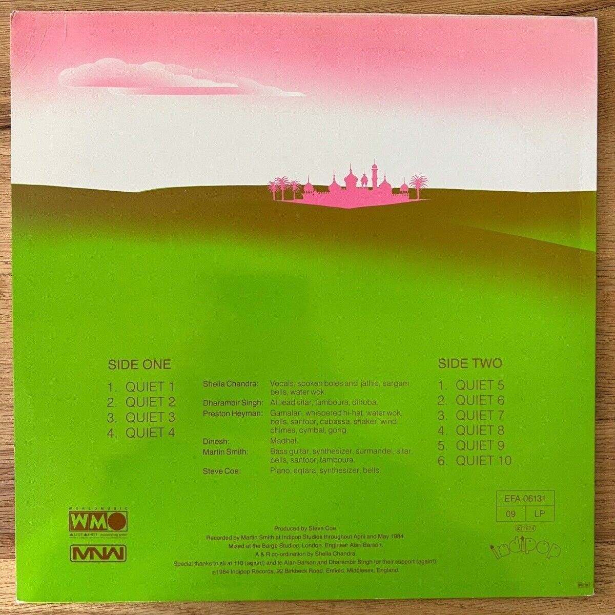 Sheila Chandra - Quiet! / 1. UK Press. 1984 - TOP