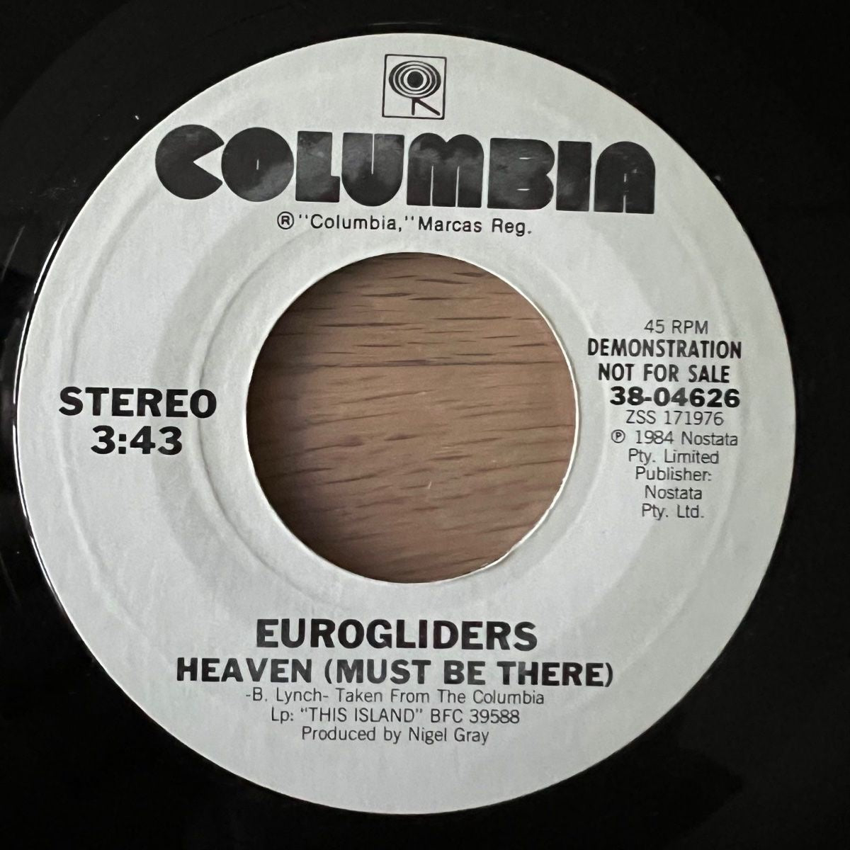 Eurogliders - Heaven / Promo US 1984 - (M-/Neutre)