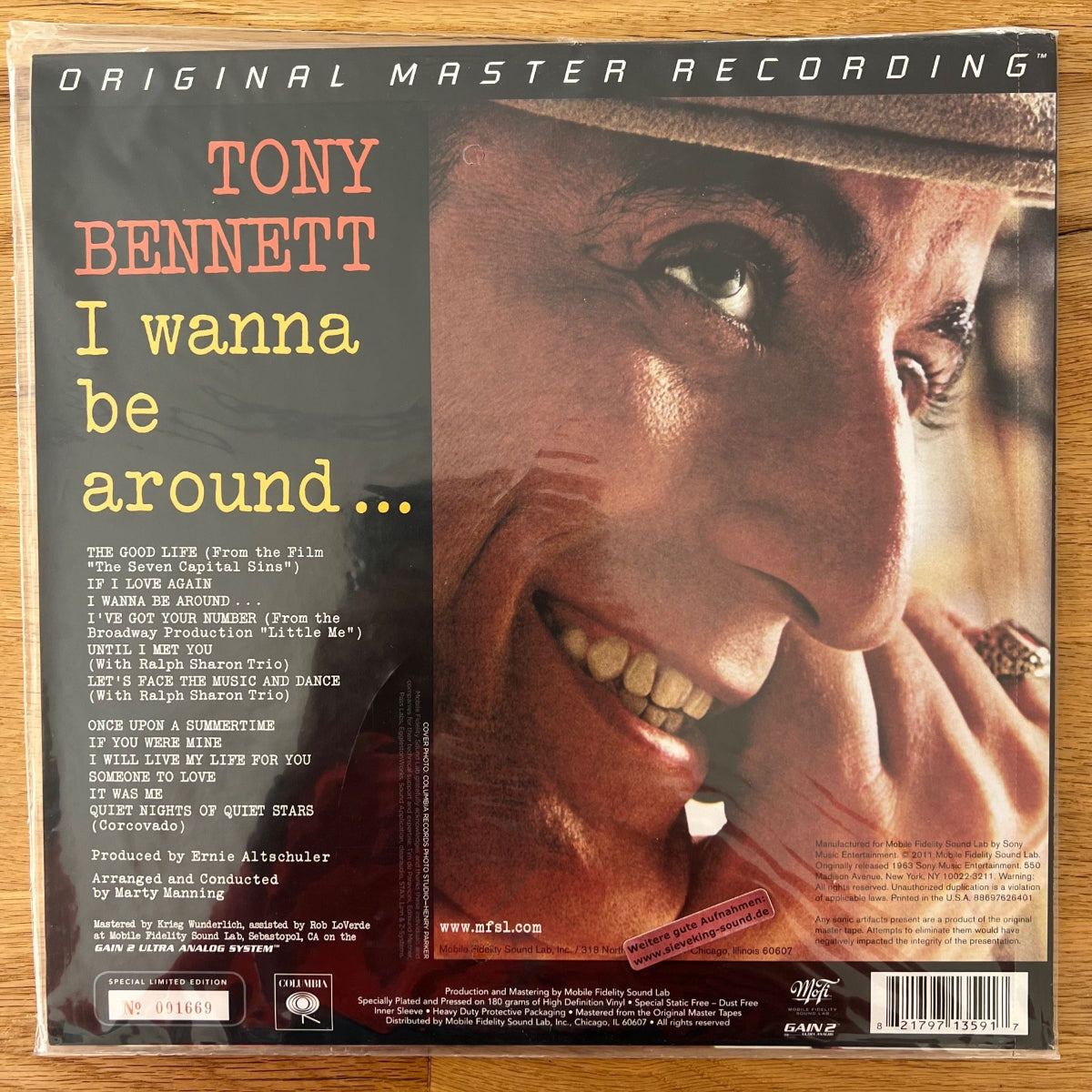 Tony Bennett - I Wanna Be Around / Audiophile MFSL 2011 - (Mint & Sealed)