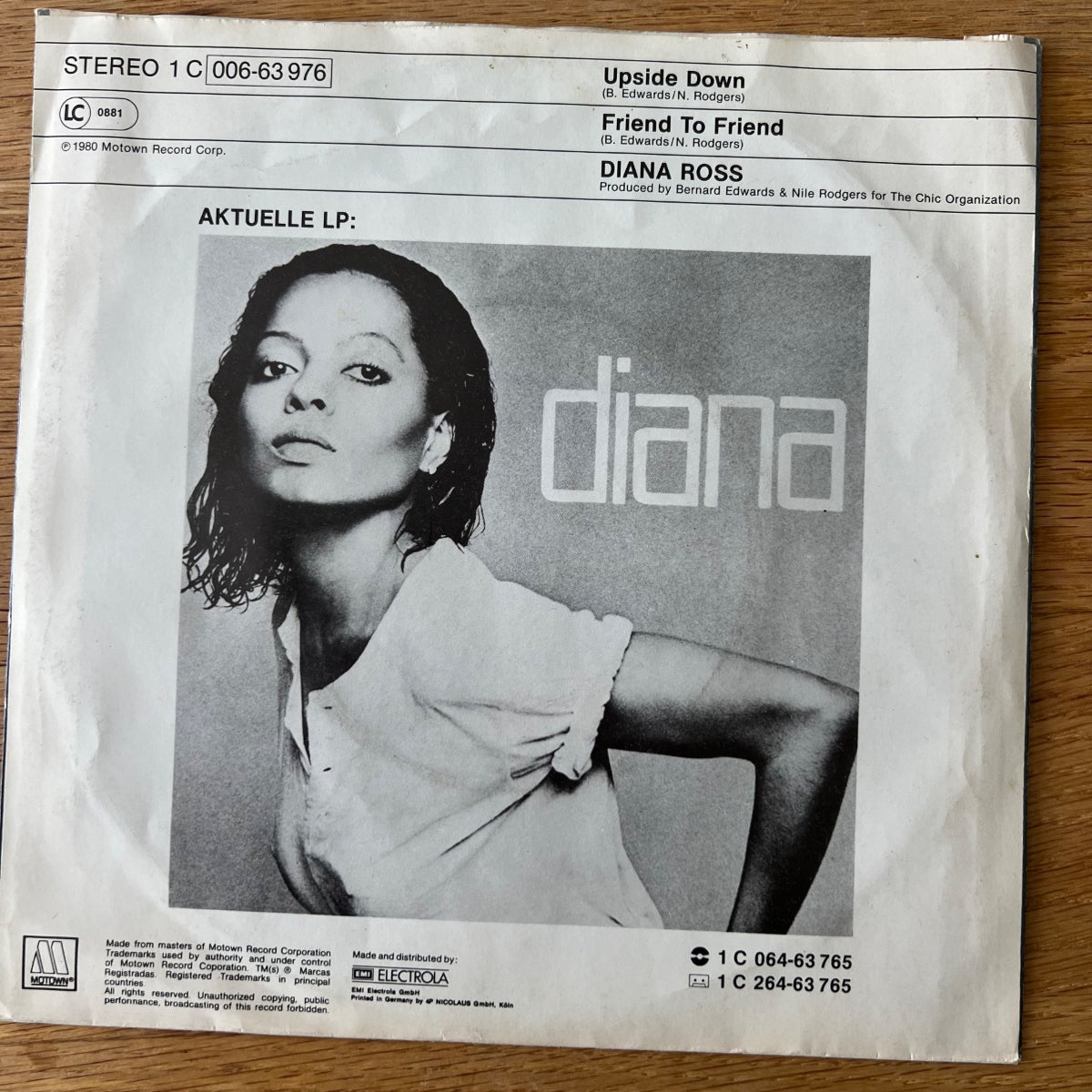 Diana Ross - Upside Down / 1. D-Press 1980 - (M-/VG+)