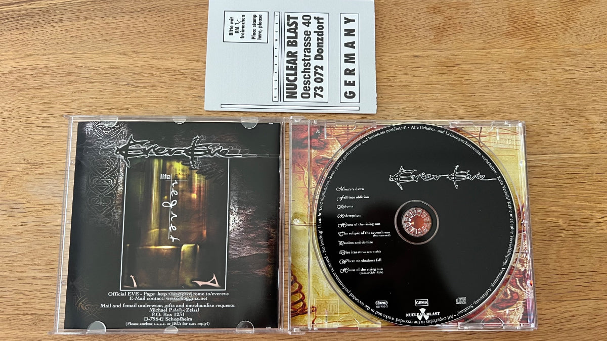 EverEve - Regret / CD - 1. D-Press. 1999 - (M-/M-)