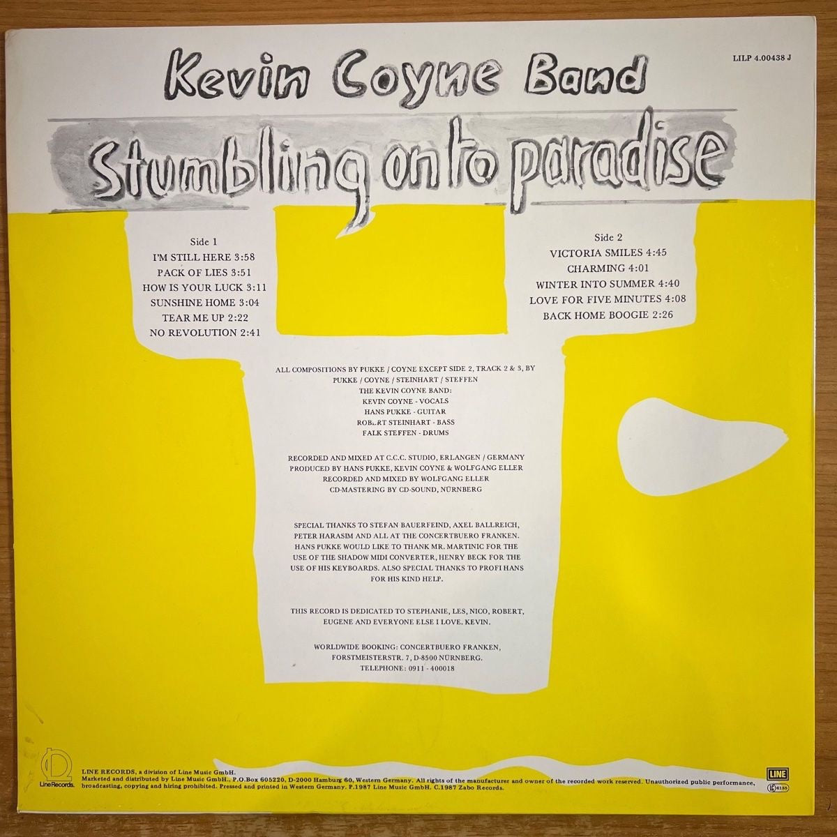 Kevin Coyne - À la poursuite du paradis / 1. D-Press. 1987 - (M-/M-)