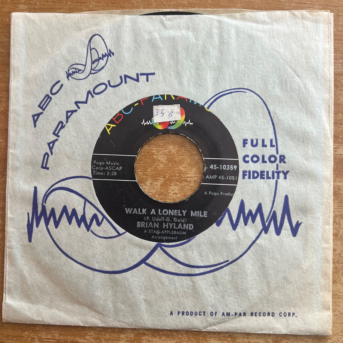 Brian Hyland - Warmed Over Kisses / 1. US-Press. 1962 - (VG+/VG+)