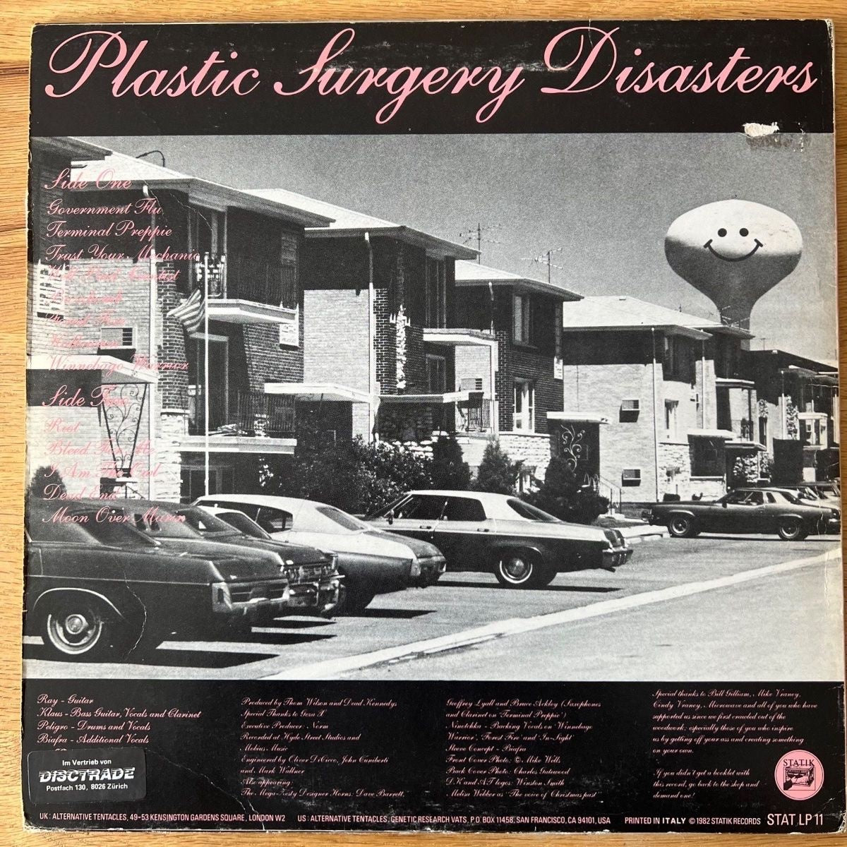 Dead Kennedys - Plastic Surgery Disasters / 1. Italy 1982 - (VG++/VG+)