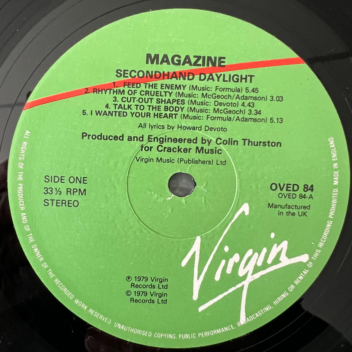 Magazine - Secondhand Daylight / UK Press. 198? - (M-/M-)