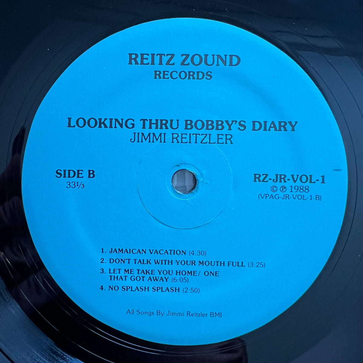 Jimmi Reitzler - Looking Thru Bobby's Diary / 1. US-Press. 1988 - (M-/VG++)