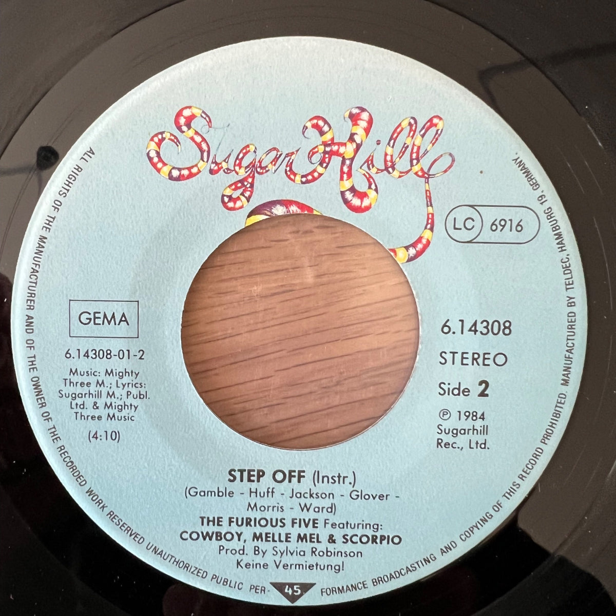Furious Five, Cowboy, Melle Mel & Scorpio - Step Off / 1. D-Press. 1985 - (VG++/VG++)