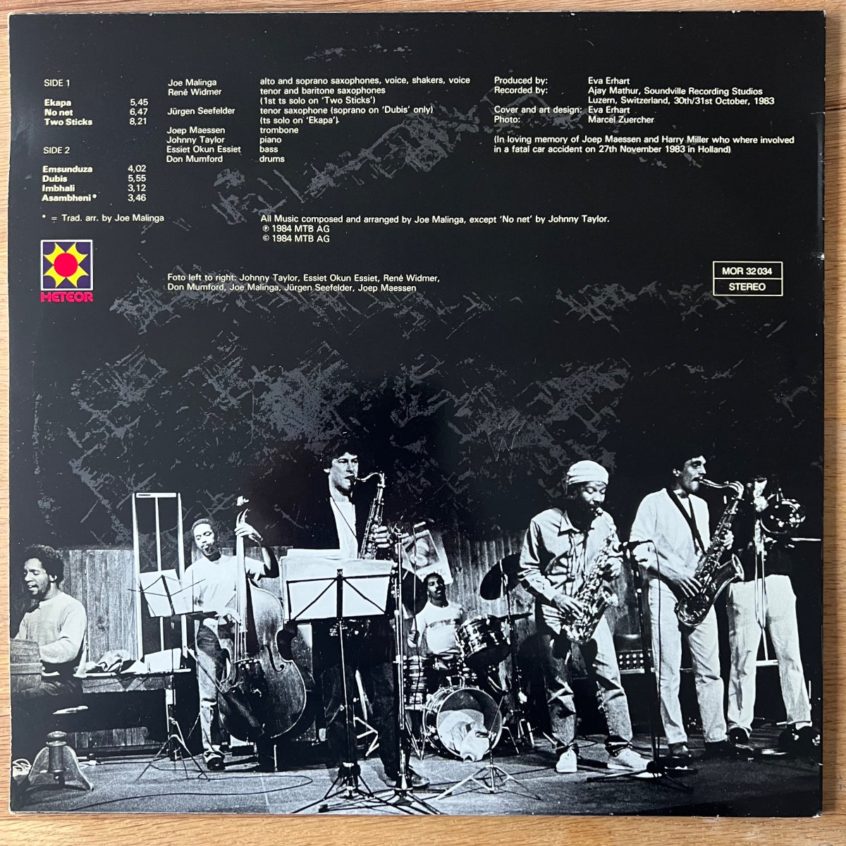 Joe Malinga - Sandile / Swiss Musterpress. 1984 - (M-/VG++)