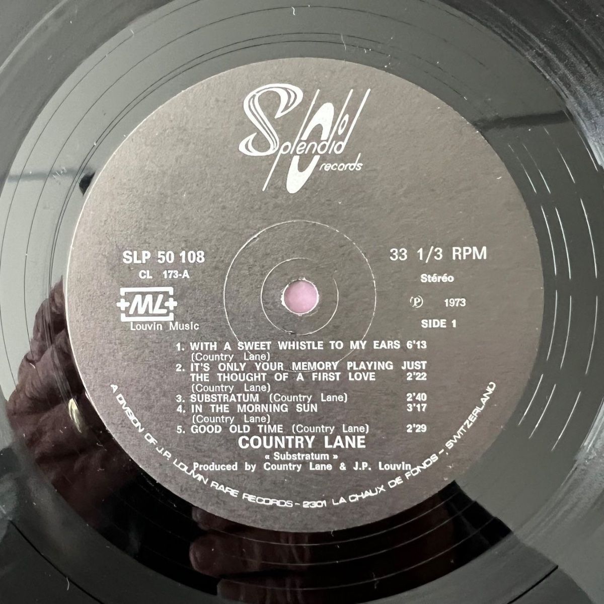 Country Lane - Substratum / 1. Swiss-Press. 1973 - (M-/VG++)