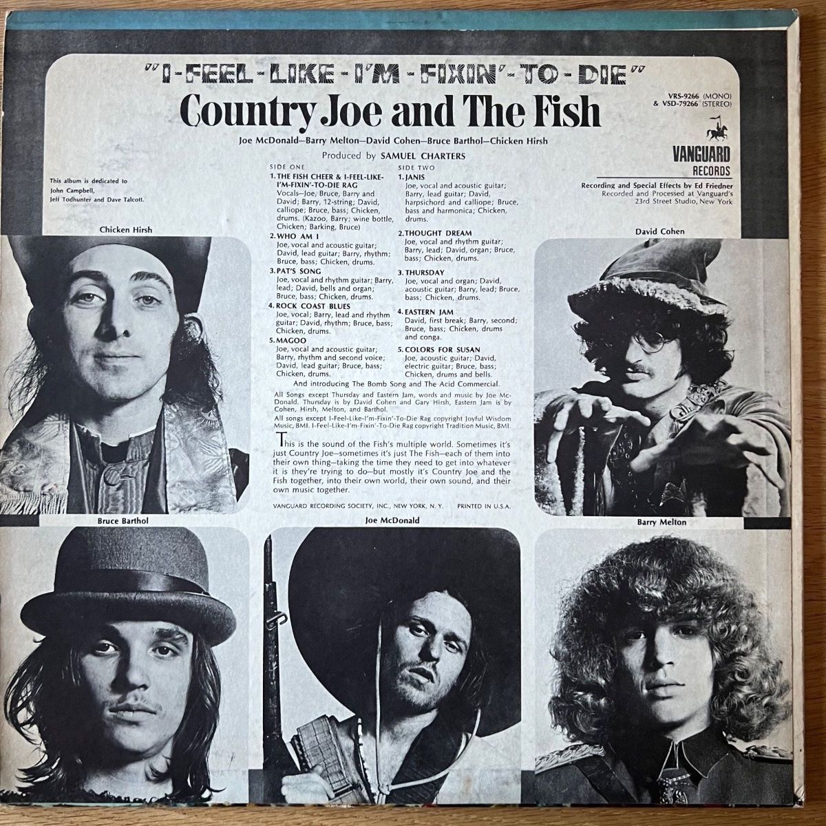 Country Joe & The Fish - I Feel Like I'm.. /1 . US-Press. 1967 - (M-/VG++)
