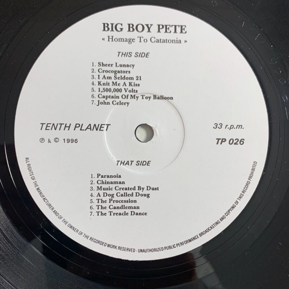 Big Boy Pete - Homage To Catatonia / 1st UK Press. 1996 - (M-/M-)