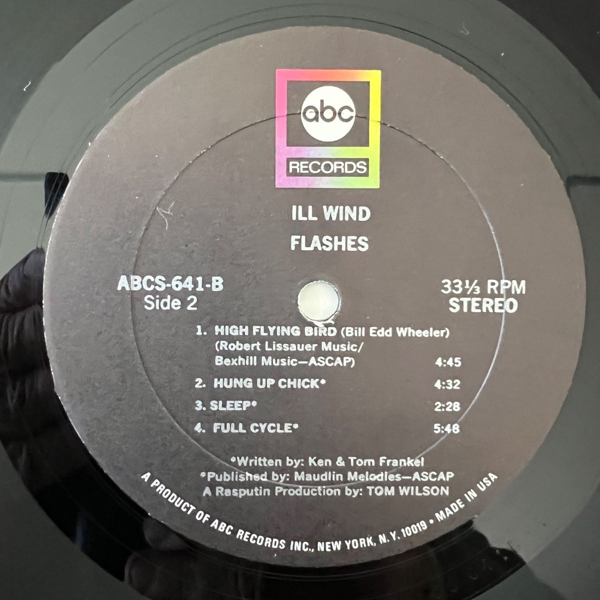 Ill Wind - Flashes / 1. US-Press. 1968 - (VG++/VG)