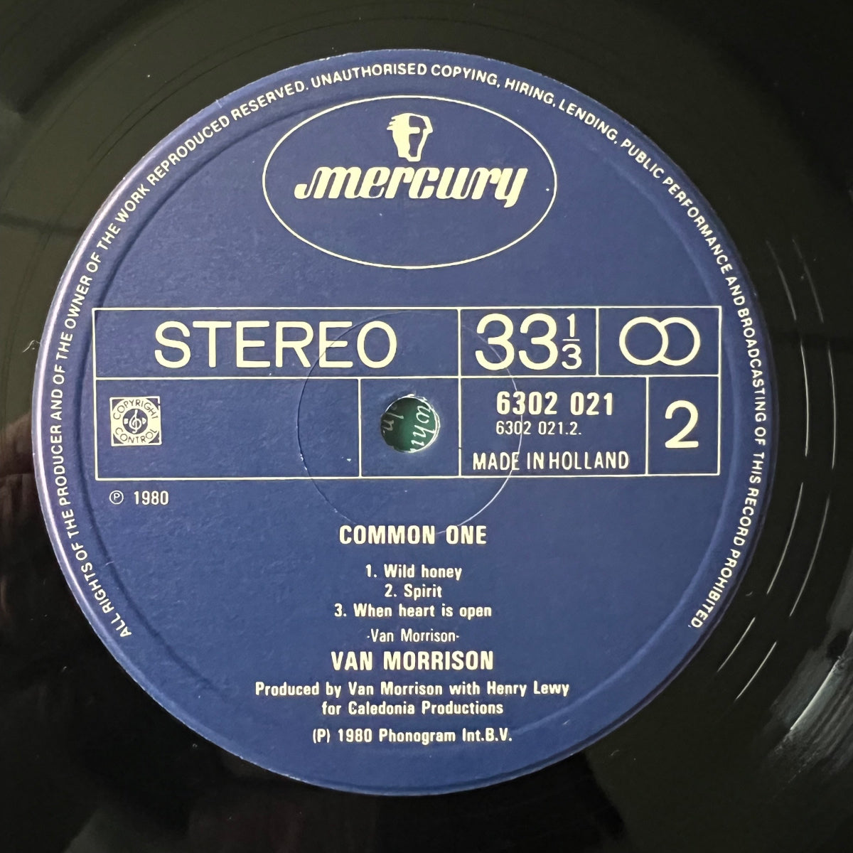 Van Morrison - Common One / 1. NL-Press. 1980 - (M-/M-)