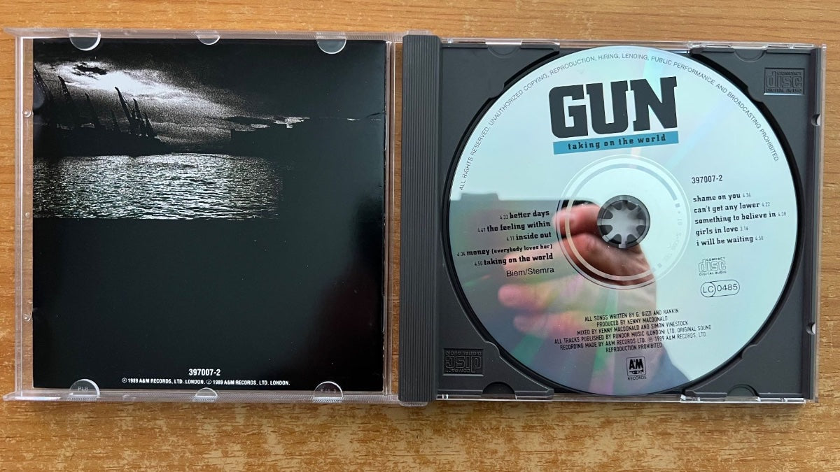 Gun - Taking On The World / CD - 1. Pressage D. 1989 - (M-/M-)