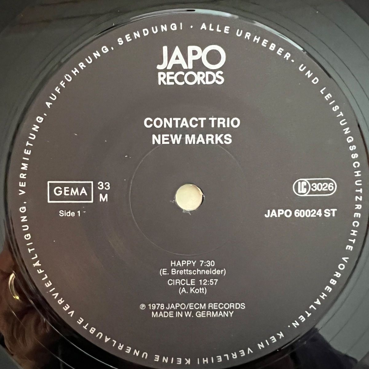 Contact Trio - New Marks / 1. D-Press. 1978 - (M-/M-)