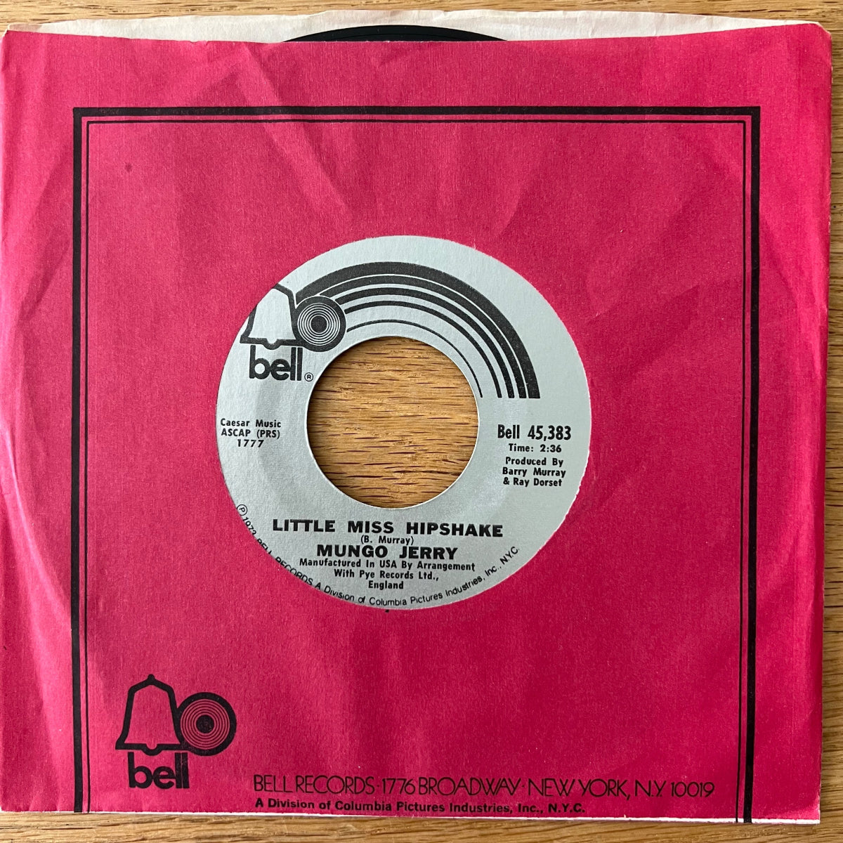Mungo Jerry - Alright, Alright, Alright / 1. US-Press. 1973 - (M-/VG+)