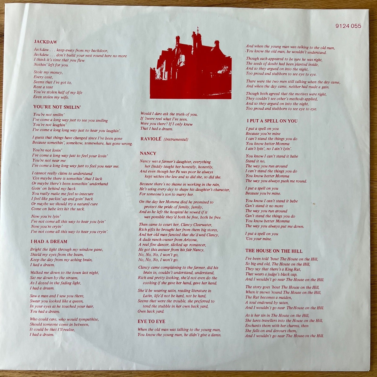 Audience - The House On The Hill / D-Press Reissue (M-/M-)