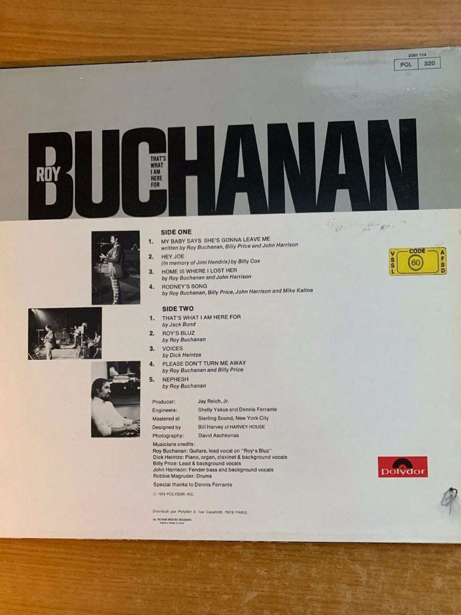 Roy Buchanan - That's What I Am Here For / 1. France 1973 - (M-/VG++)
