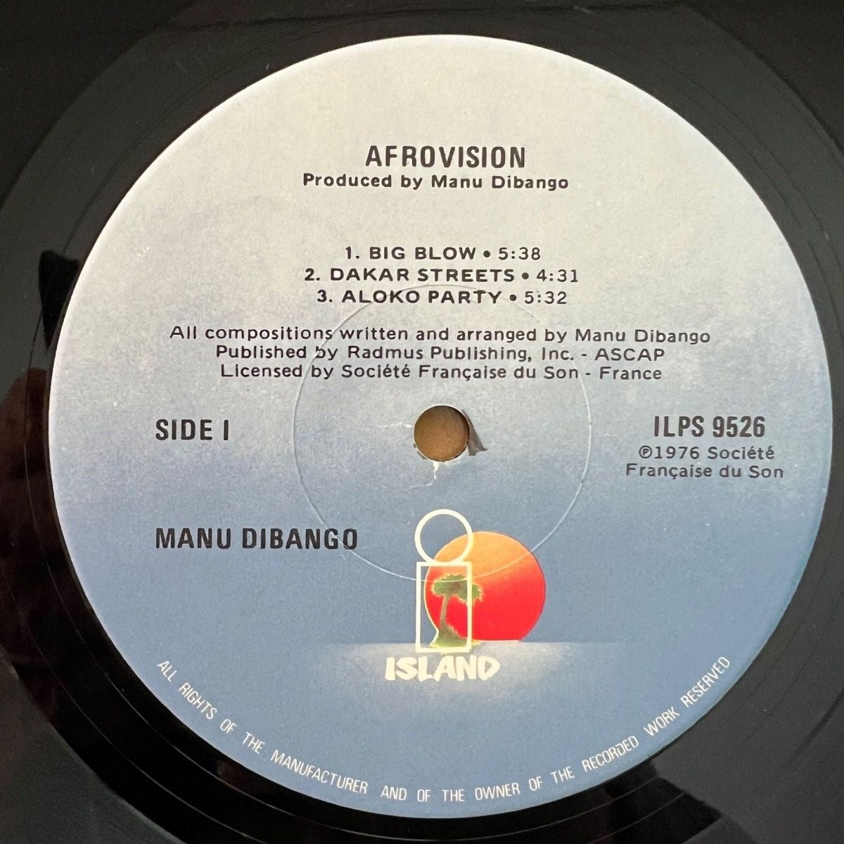 Manu Dibango - Afrovision / 1. UK Press. 1976 - (M-/M-)