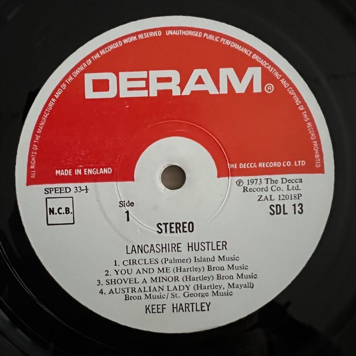 Keef Hartley - Lancashire Hustler / 1st UK Press. 1973 - (M-/M-)