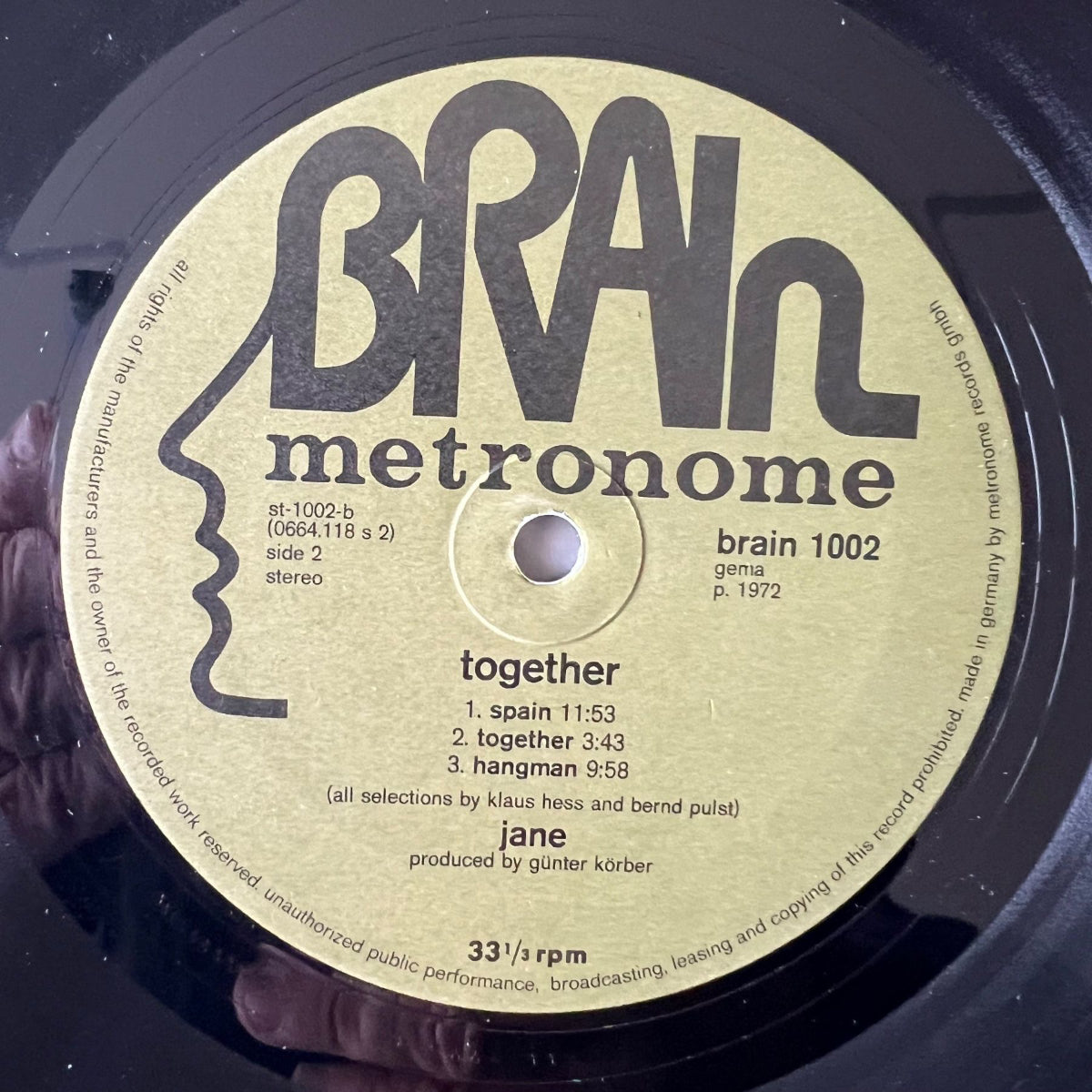 Jane - Together / German Press. 1972 - (VG++/VG++)