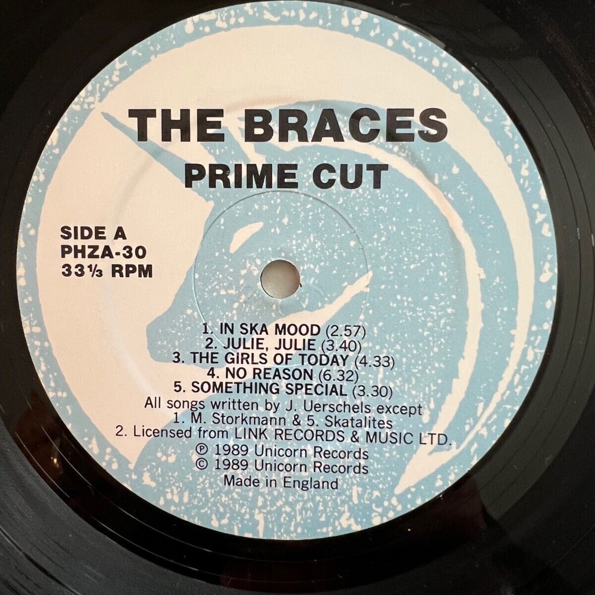 Braces - Prime Cut // 1st UK Pressing 1989 - (M-/M-)