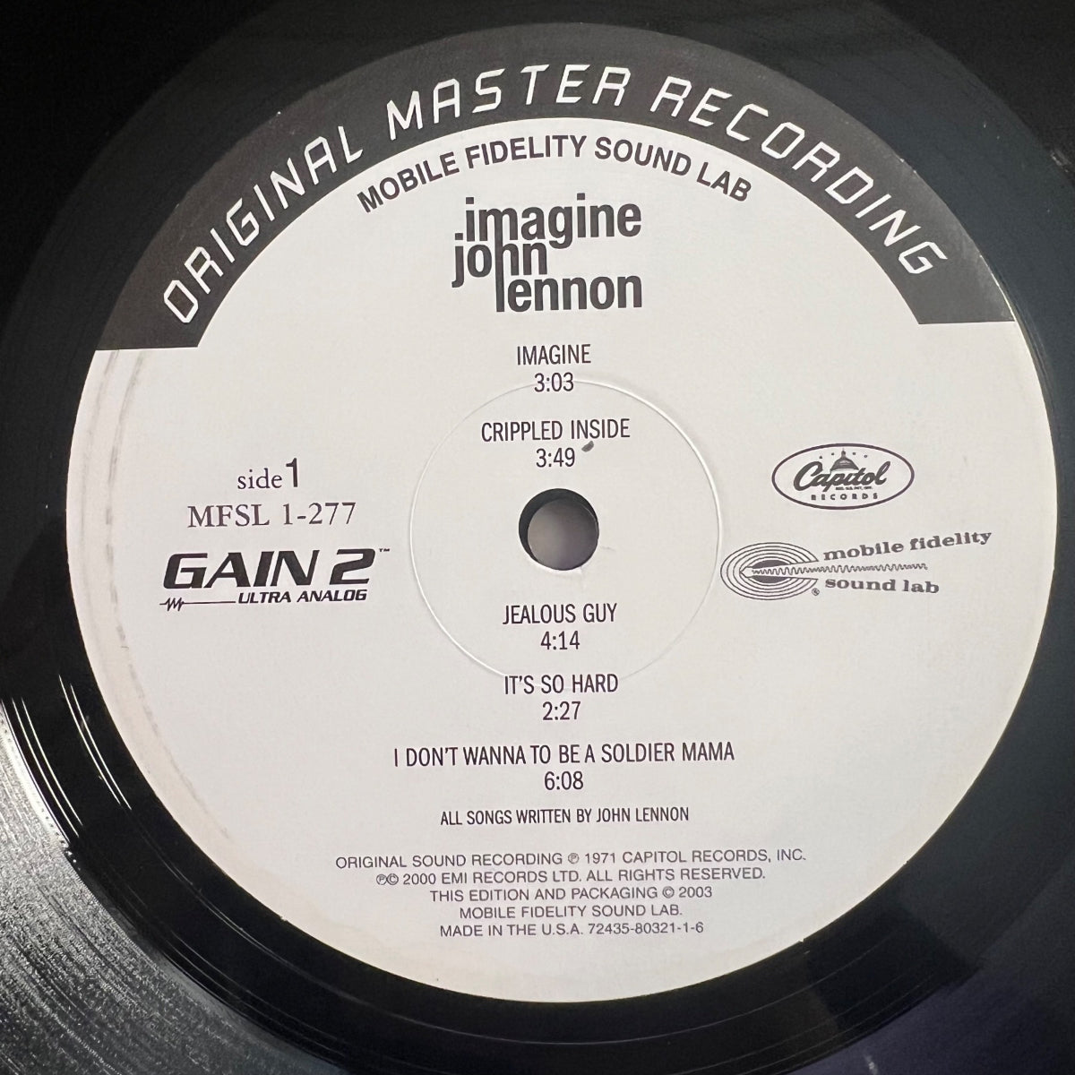 John Lennon - Imagine / Audiophile MFSL 2003 - (M-/M-)
